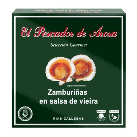 zamburiña con salsa de vieira