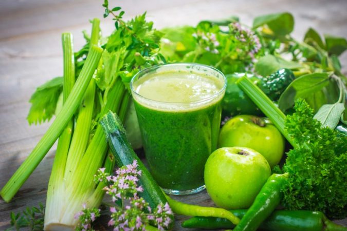 Batido de jugos verdes