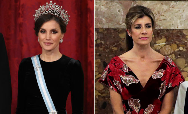 Reina Letizia y Begoña Gómez