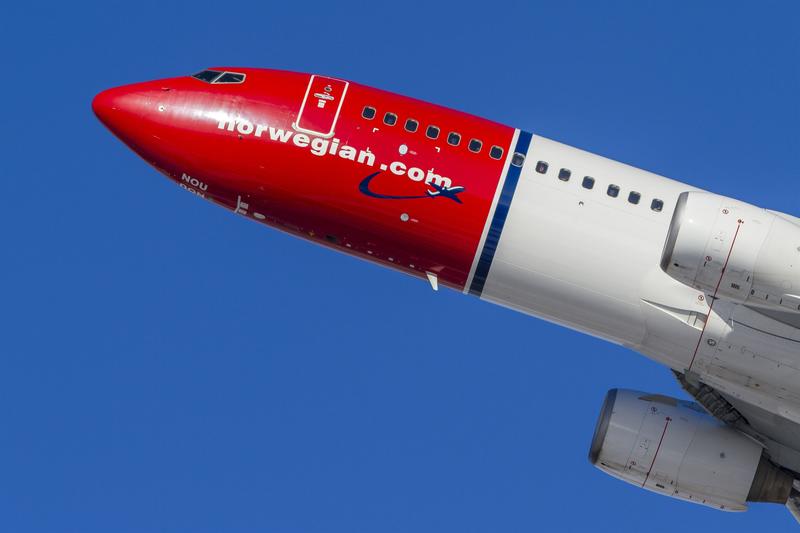 Norwegian transportó 313.316 pasajeros en agosto, un 91% menos