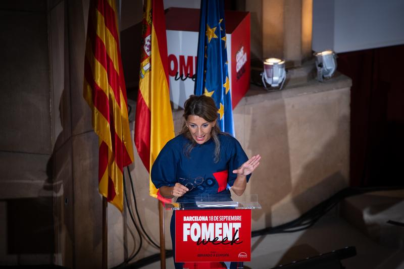 Díaz anuncia que «en días verán la luz» la regulación del teletrabajo, riders y los reglamentos de igualdad