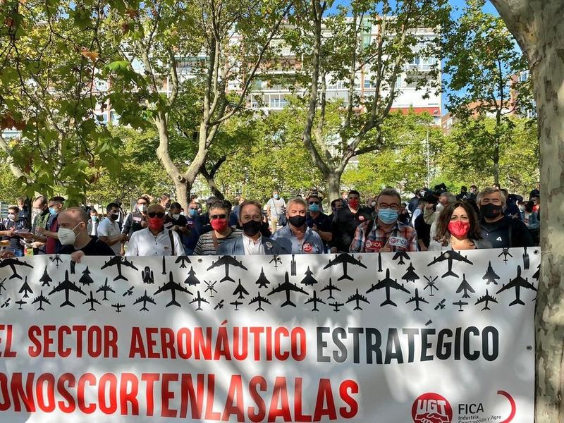 Seguimiento «masivo» de la huelga del sector aeroespacial
