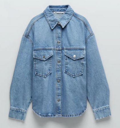Prendas de Zara que será tendencia este otoño 20 Merca2.es CAMISA DENIM OVERSIZE ZARA