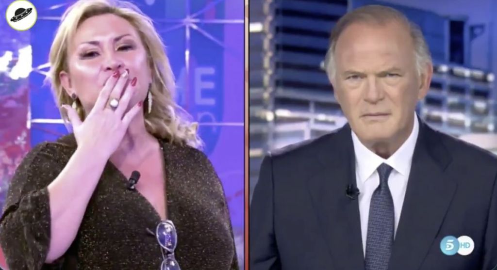 Sálvame lo vuelve a hacer: la cara de Piqueras es un cuadro
