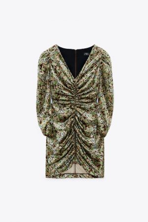 VESTIDO MINI TERCIOPELO ZARA 