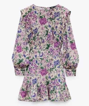 Prendas de Zara que será tendencia este otoño 16 Merca2.es VESTIDO SATINADO ESTAMPADO ZARA