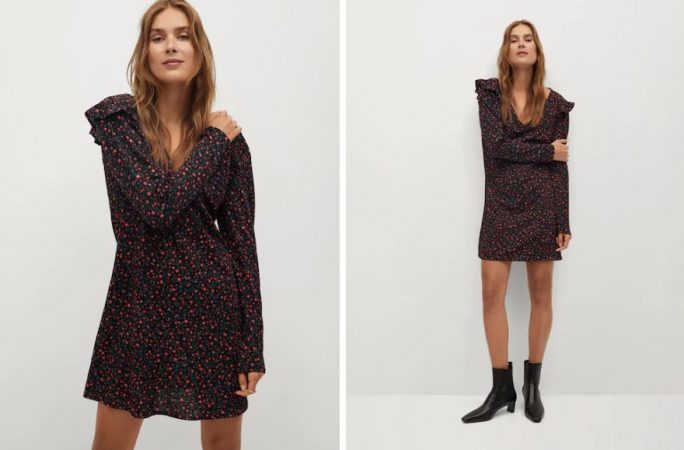 Vestido estampado textura 