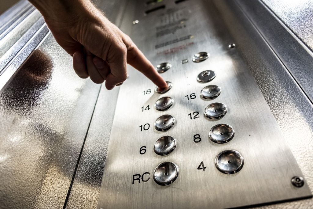 ascensor, mascarilla terremoto