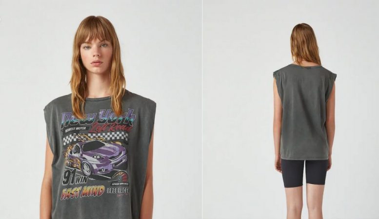 camiseta ilustrada Pull&Bear