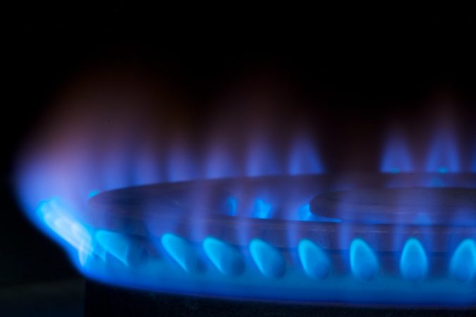 Hornilal de gas, agua