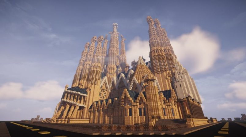 Sagrada Familia en Minecraft