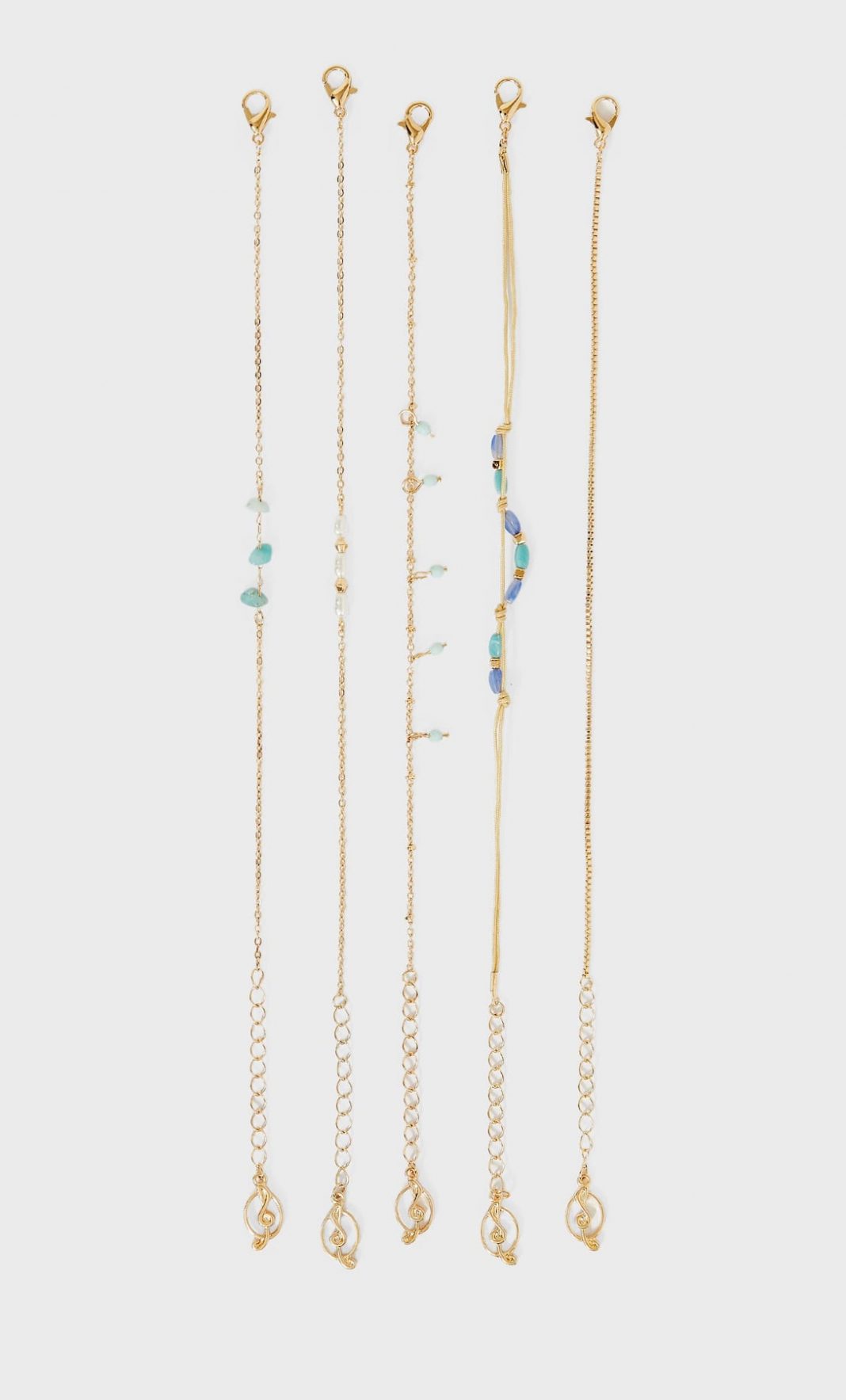 set de pulseras piedras