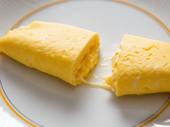 tortilla francesa con queso