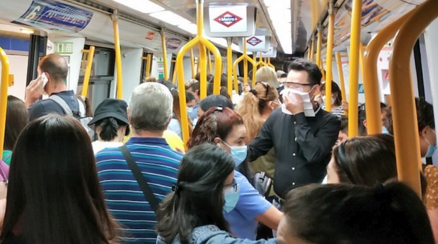 El transporte público de Madrid, sin refuerzos en la segunda oleada del covid