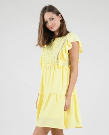 vestido volantes 