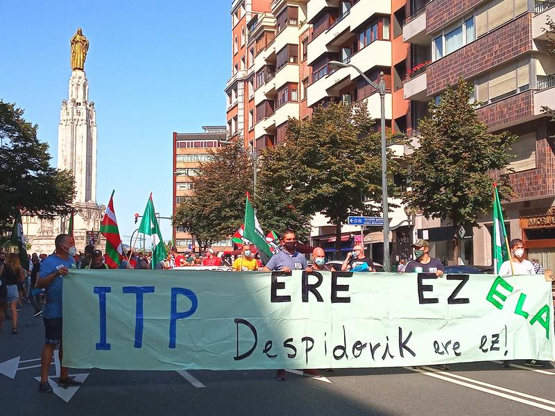 ITP de Zamudio propone despedir a 141 trabajadores eventuales y 38 fijos