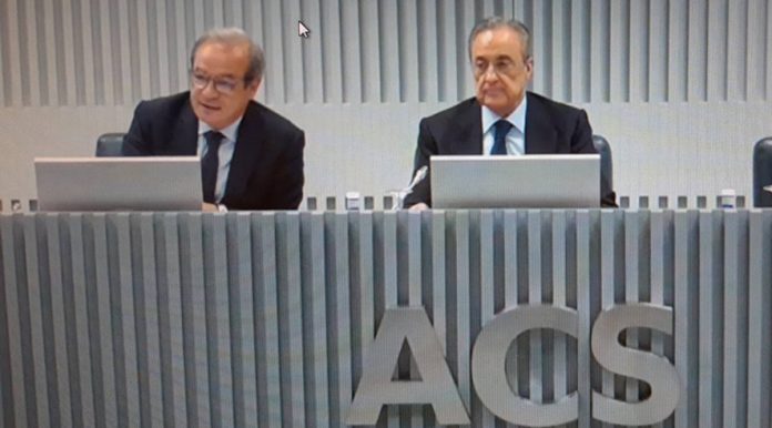 Florentino Pérez junto a Marcelino Fernández Verdes