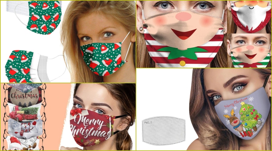 Aliexpress: 9 mascarillas navideñas para destacar y alegrar las fiestas