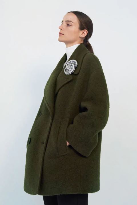 Zara abrigo oversize lana Merca2.es