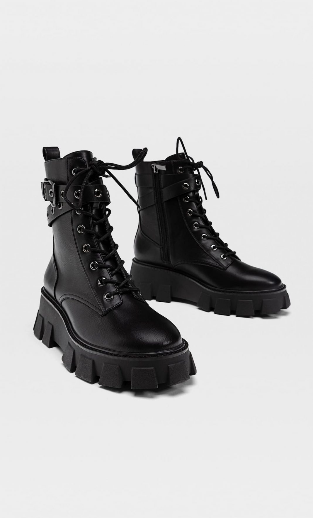 botas militares stradivarius