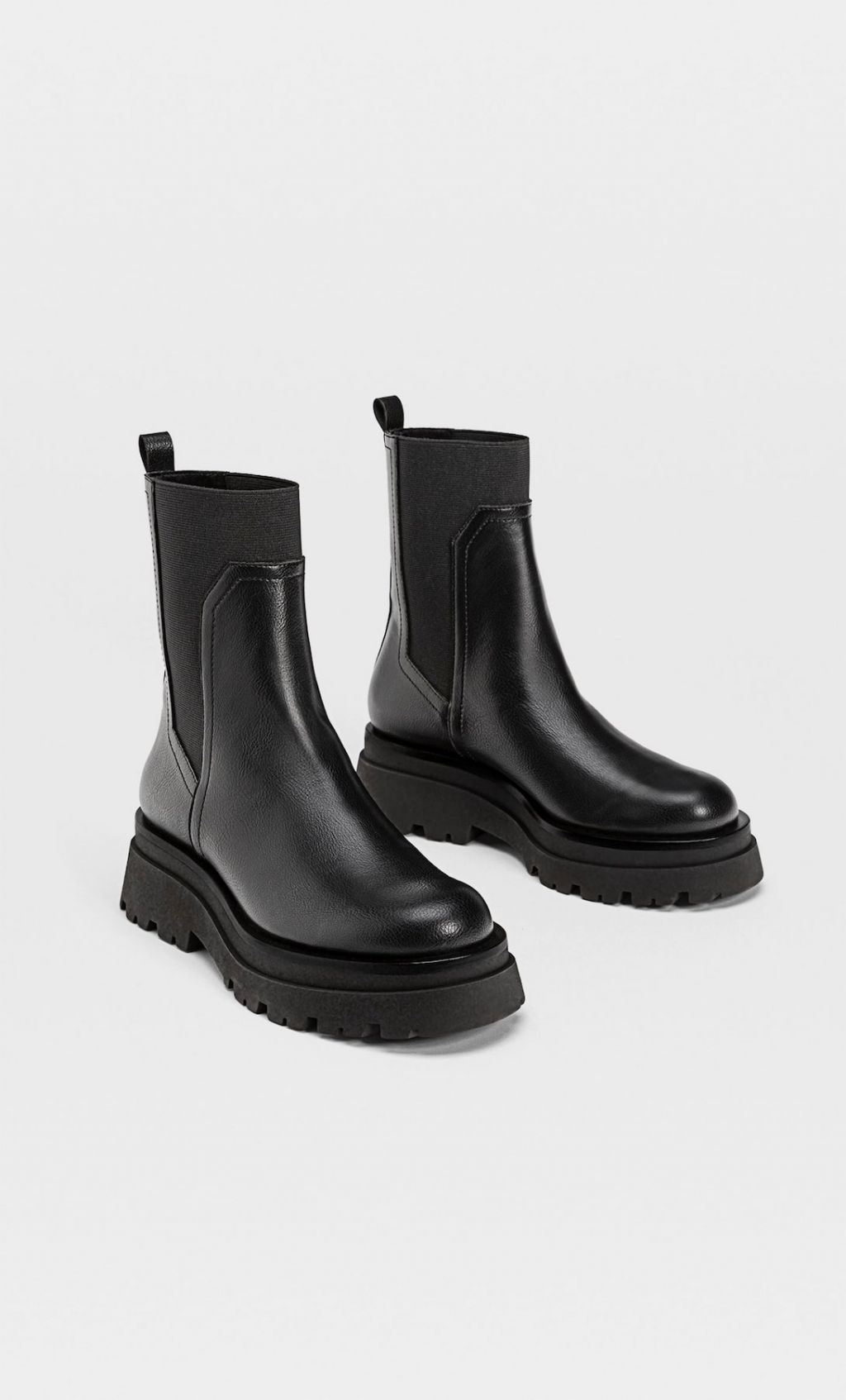 botines planos stradivarius
