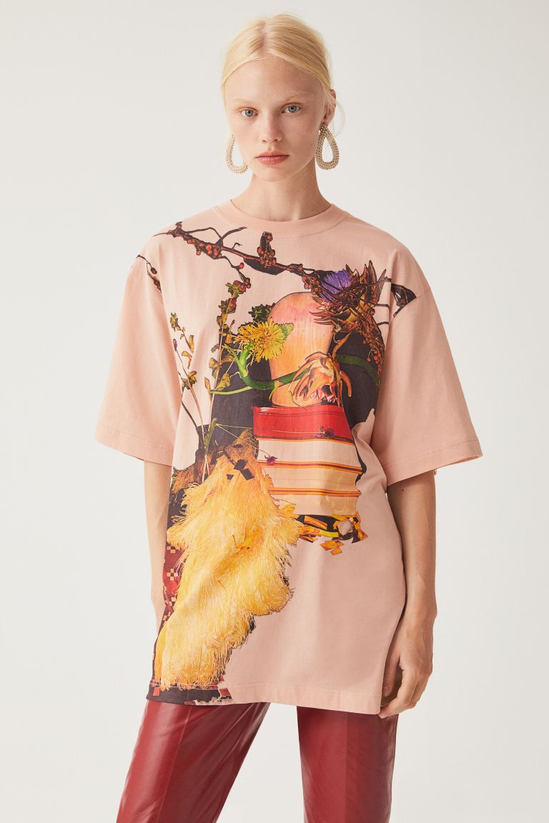 camiseta oversize motivo