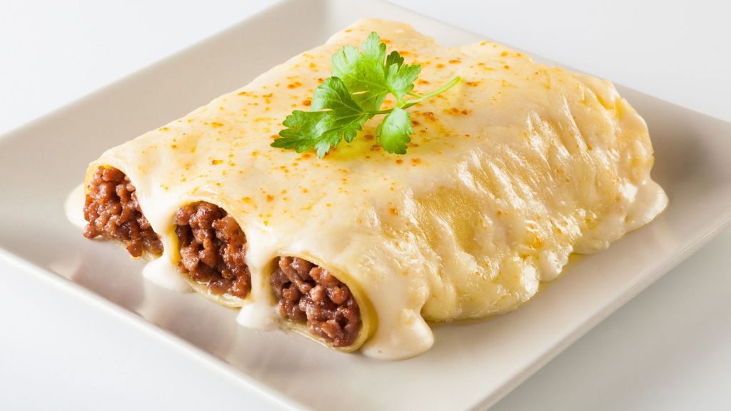 receta canelones con bechamel