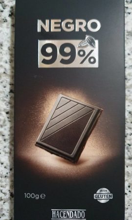 Chocolate 99% Hacendado de Mercadona