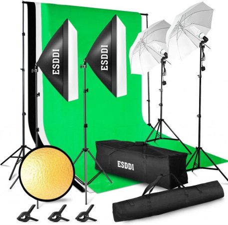 kit de iluminación para vídeos