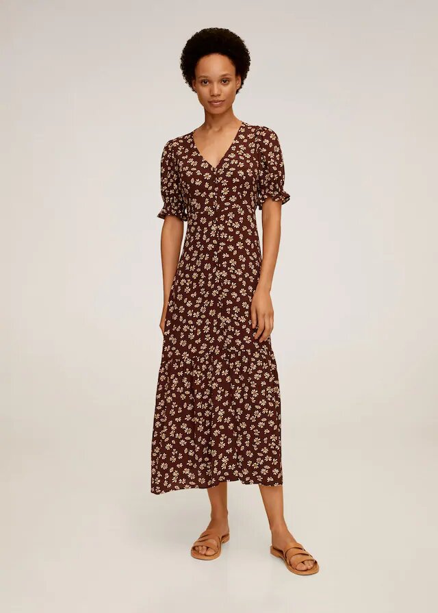 vestido estampado floral