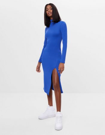 vestido midi bershka