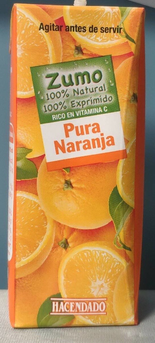 zumo de naranja Hacendado