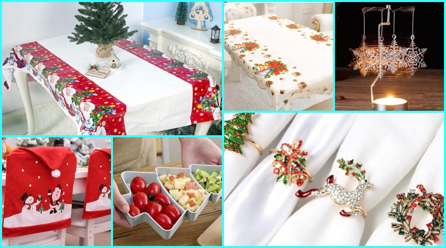 Aliexpress: 9 manteles y accesorios decorativos preciosos para destacar en las cenas de navidad