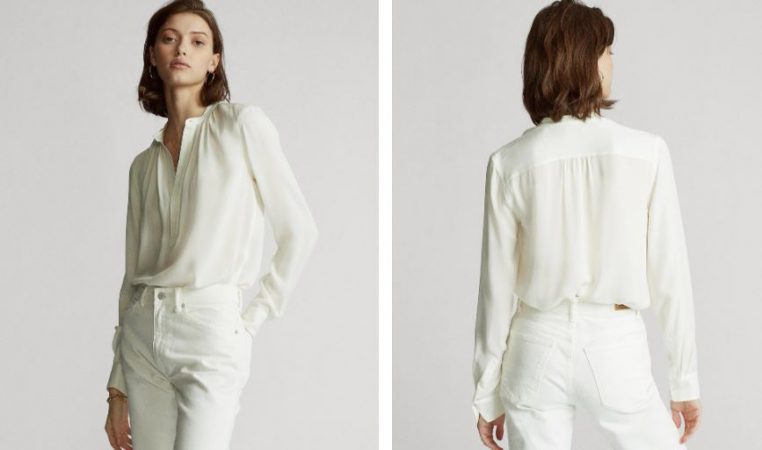 blusa de seda rebajada
