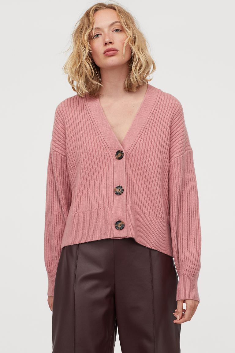 cardigan en punto canale de h&m