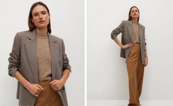 blazer americana a cuadros