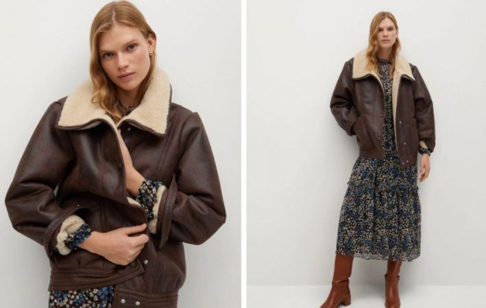 chaqueta aviador borreguillo para otoño-invierno