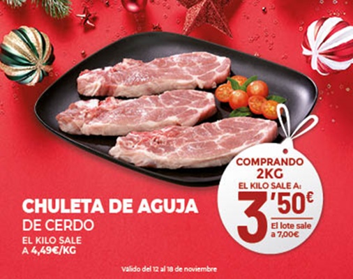 Chuleta de cerdo de aguja Ahorramas