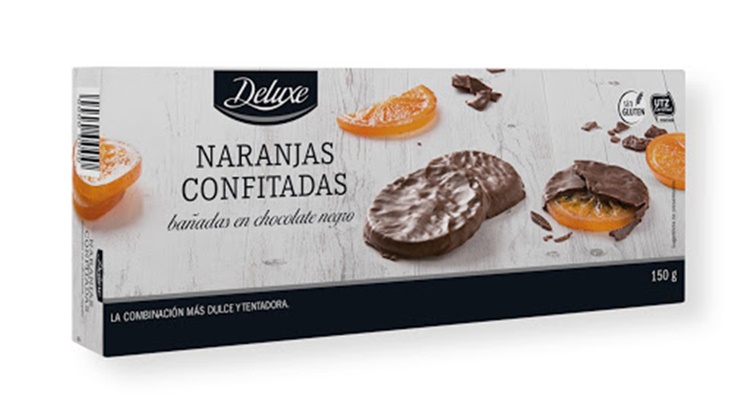 Naranjas confitadas bañadas Lidl dulces Deluxe