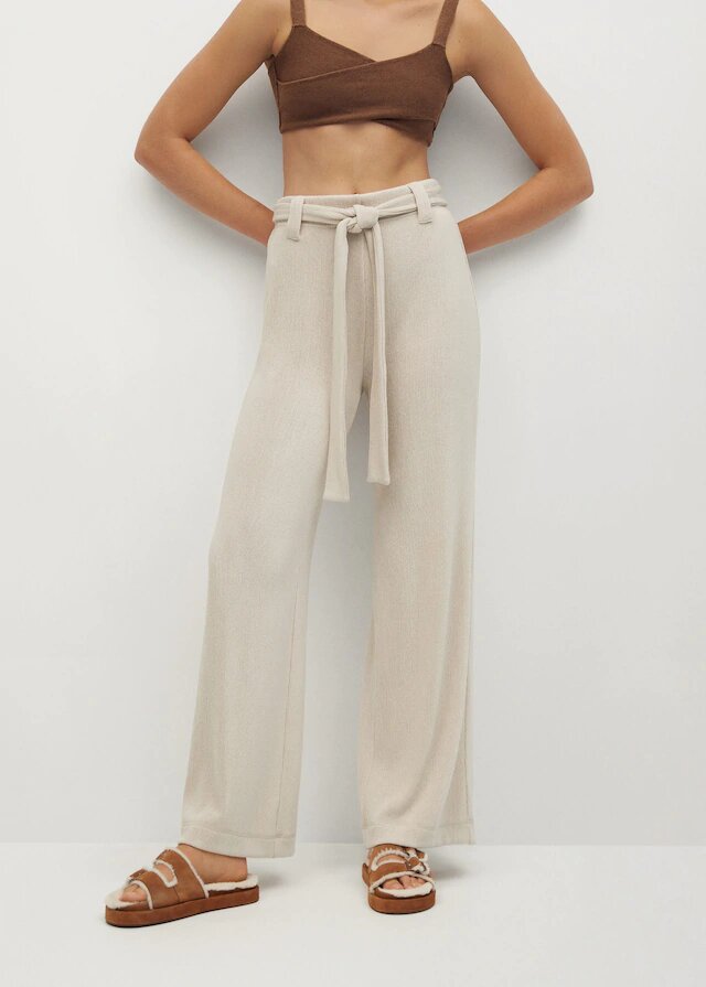 pantalon recto cinturon 