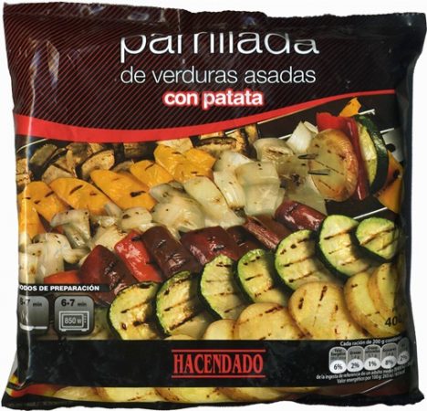 Parrillada verduras asadas Mercadona