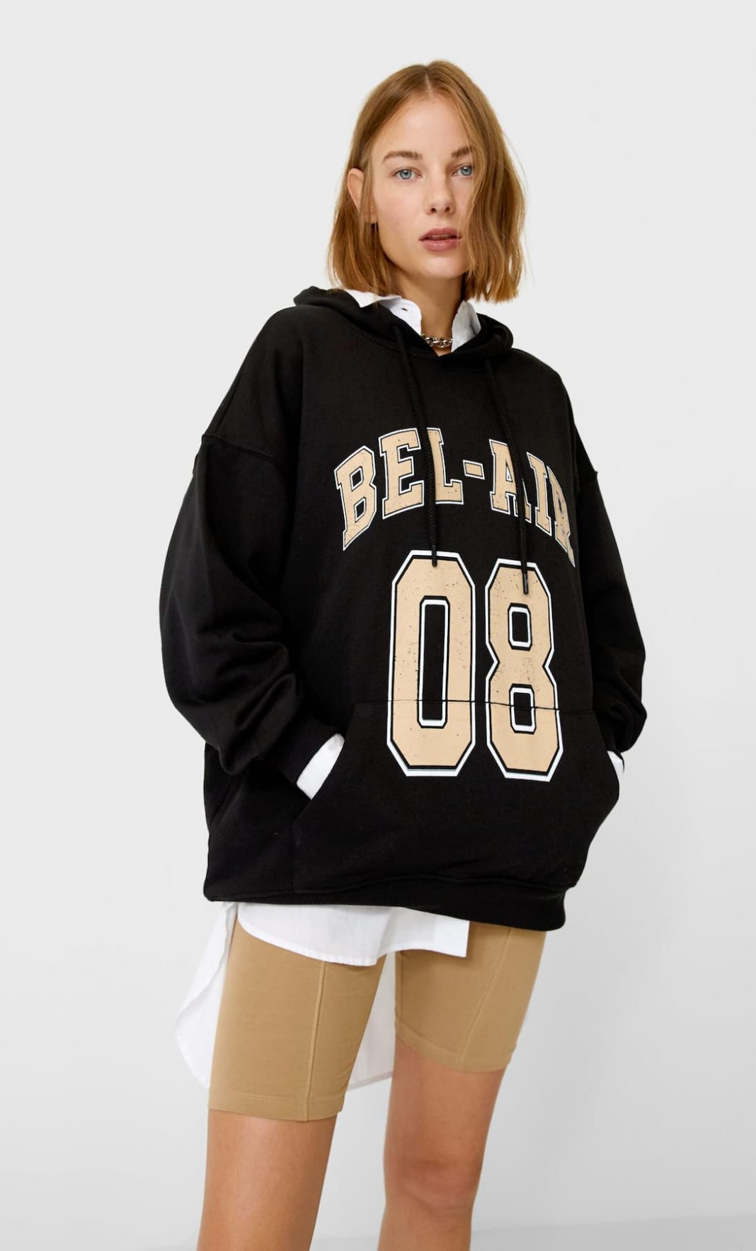 sudadera oversize bel-air stradivarius