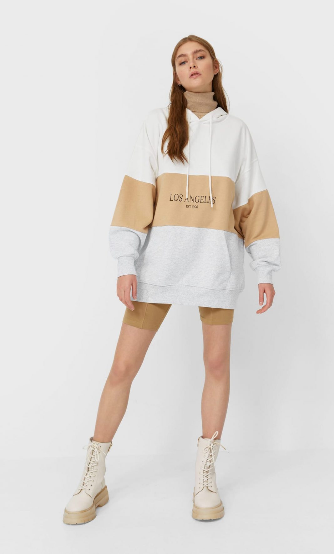 sudadera oversize los angeles stradivarius