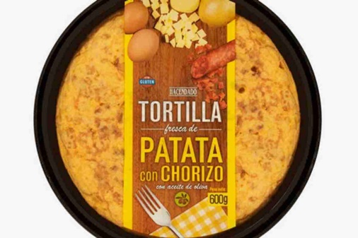 Tortilla patatas chorizo Mercadona Hacendado