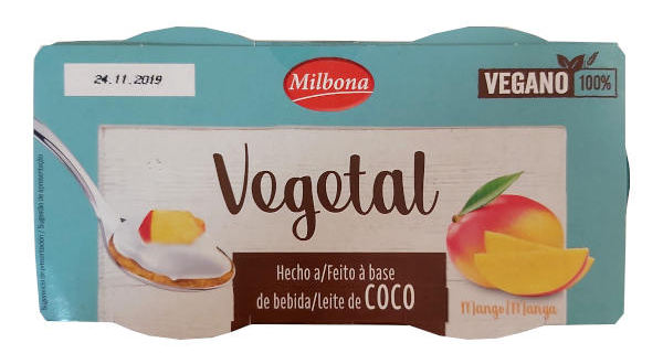productos veganos lidl - yogures milbona