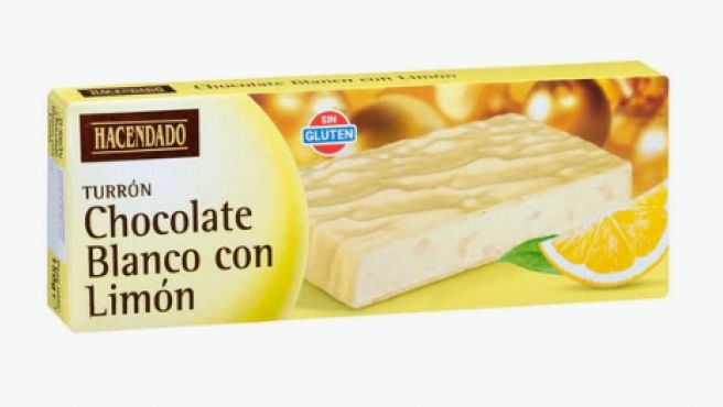 Mercadona turrón chocolate blanco con limón Merca2.es