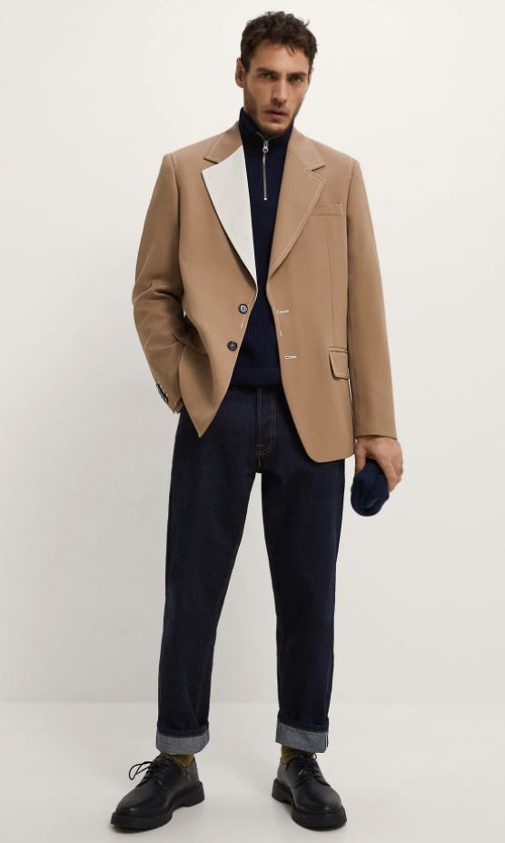Zara BLAZER CONTRASTE CONJUNTO LIMITED EDITION hombre Merca2.es