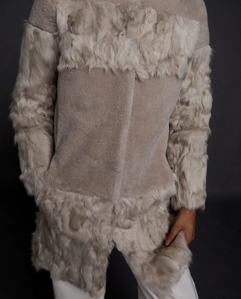 abrigo patch beige el corte ingles