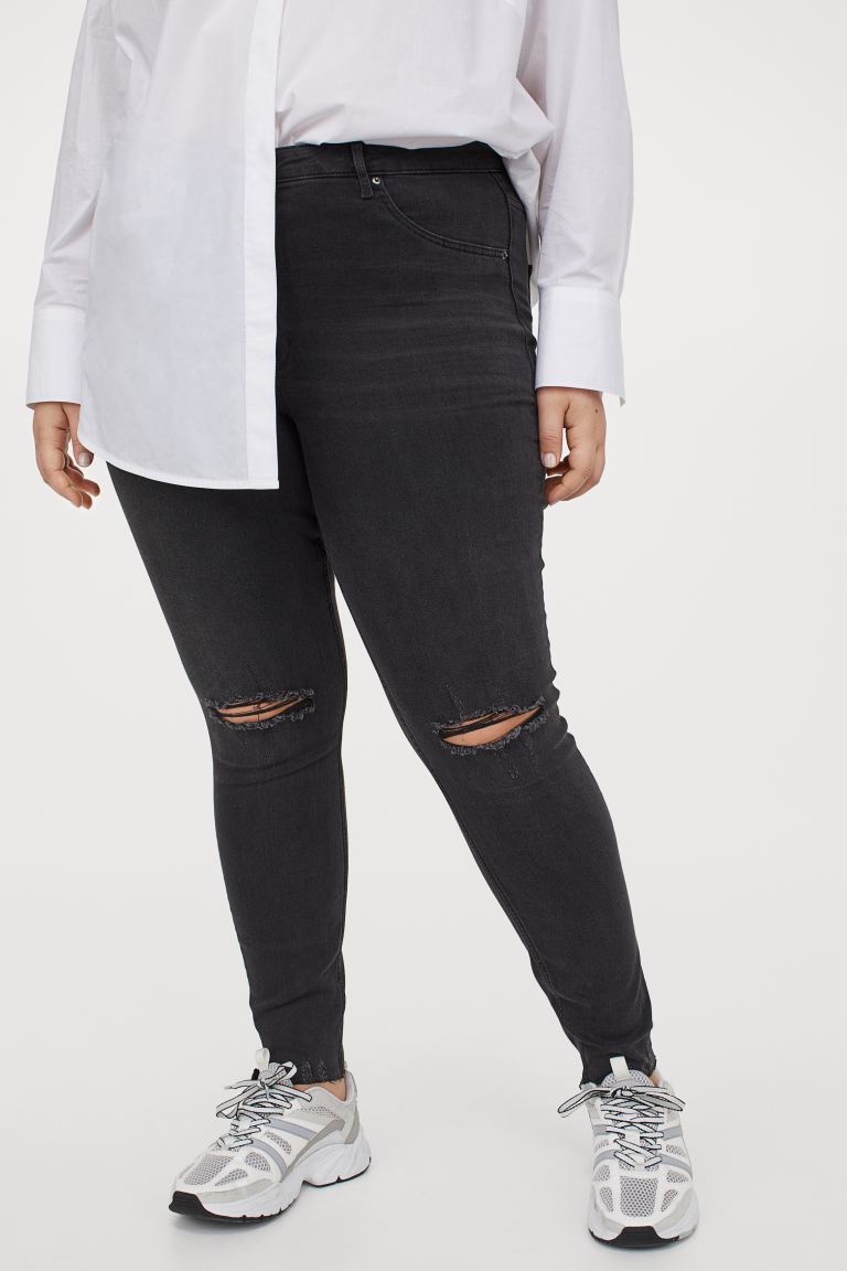 curvy high ankle jeggings h&m