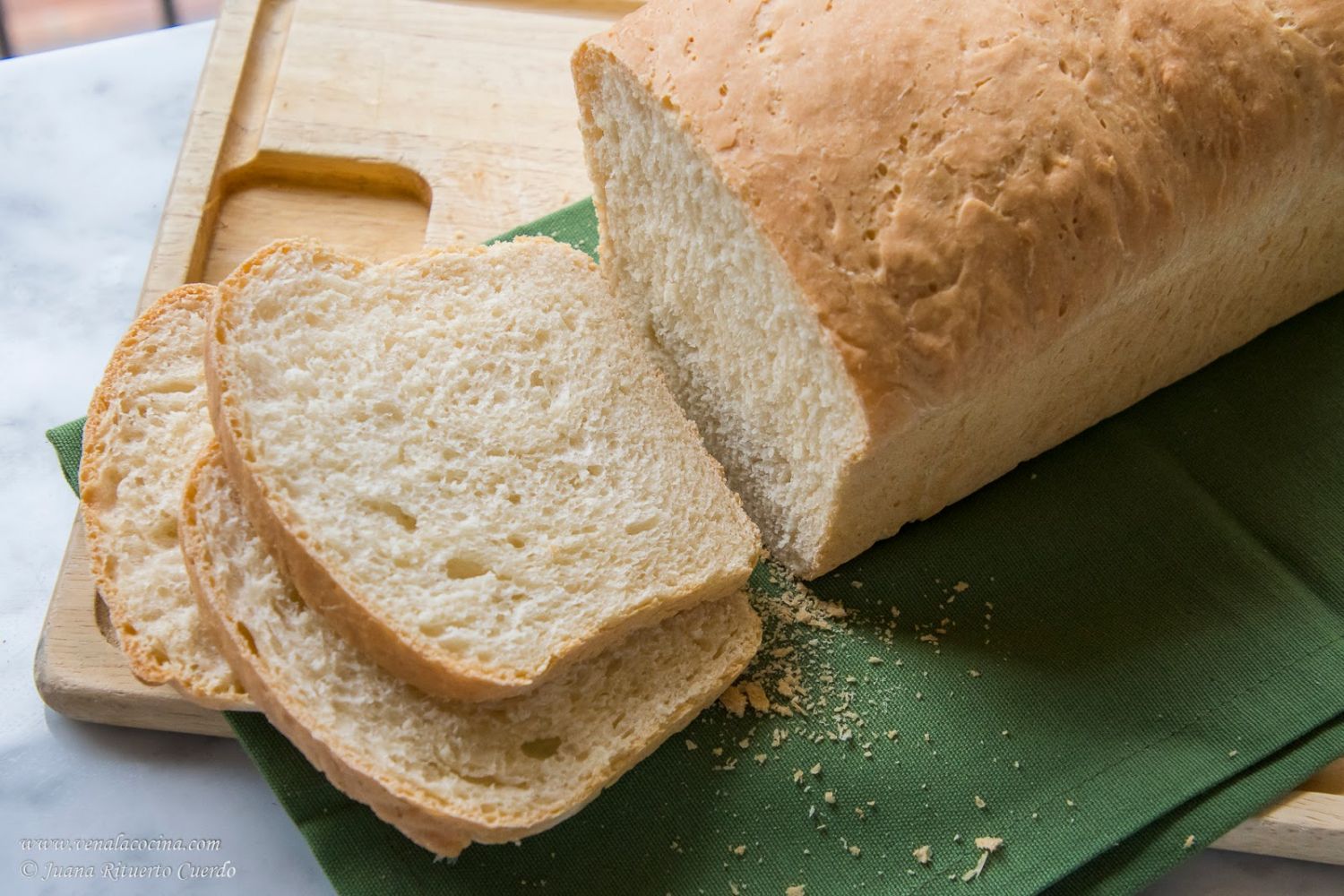 ingredientes para pan de molde casero